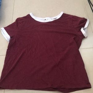 H&M maroon tee